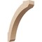 Ekena Millwork 3-inch W x 12-inch D x 16-inch H Lafayette Rough Cedar Woodgrain TimberThane Knee Brace, Primed BRCUR03X12X16LFTRCPR - alternate 1